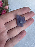 Виноградний халцедон натуральний камінь необроблений халцедон 26*19,5 мм., фото 3