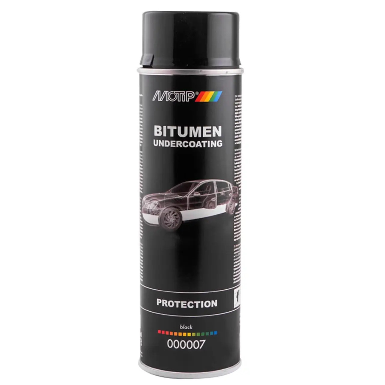 Мастика бітумна чорна Bitumen Undercoating аерозоль 500 мл (000007) Motip