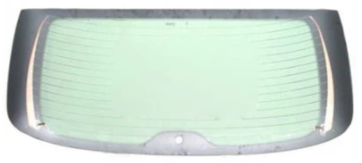 Скло заднє з підігрівом Peugeot 206 98-09 3D HB/5D HB Xinyi 1 отв., фото 1