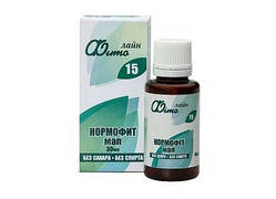 Нормофит №15 30мл - екстракти трав від ожиріння і зниження маси тіла