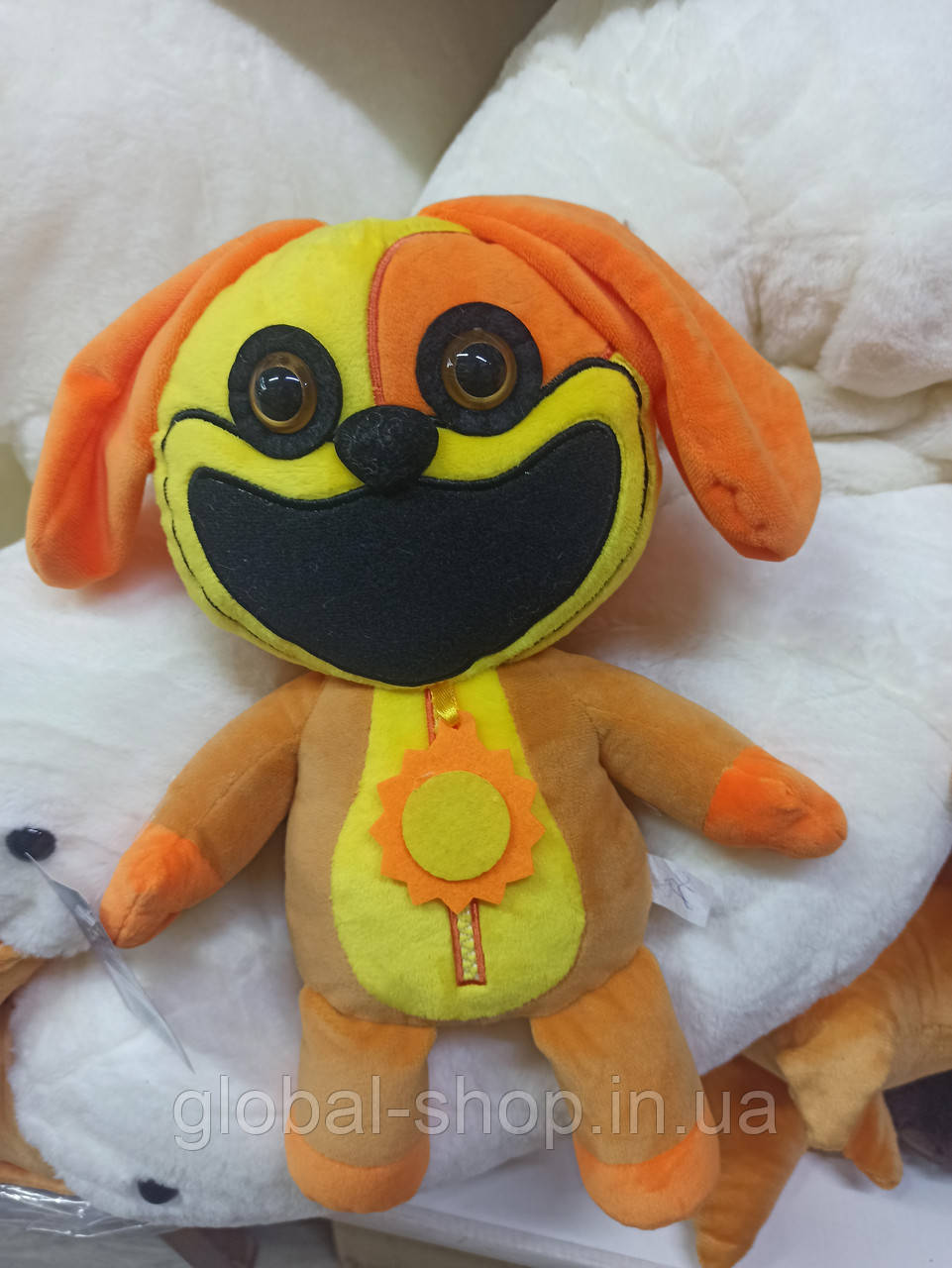 М'яка іграшка собачка ДогДей Пекло Пис DogDay Усміхні звірятка з Poppy Playtime Smiling Critters, 30 см