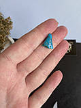 Бірюза натуральна Арізона камінь бірюза необроблена бірюза Арізони кабошон бірюза 16*12*4 мм., фото 5