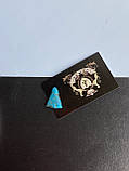 Бірюза натуральна Арізона камінь бірюза необроблена бірюза Арізони кабошон бірюза 16*12*4 мм., фото 2