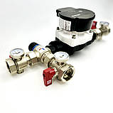 Термостатичний вузол на подачу LADOMIX.T1 25-80 з насосом DN1" KVANT, фото 4