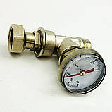 Термометр 0- 80°C d=40 мм трійник + НГ 1/2" Boiler Series KVANT, фото 2