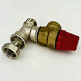 Запобіжний клапан 6 бар 1/2" з накидною гайкою + трійник BS KVANT, фото 3