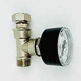 Манометр 10 бар 1/2" з накидною гайкою Boiler Series KVANT, фото 6