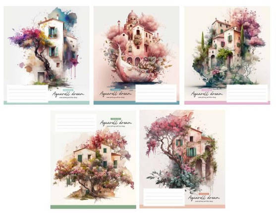 Зошит 36 арк. лінія "Школярик" / Aquarell dream, фото 1