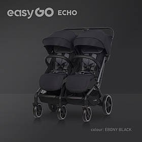 Прогулянкова коляска для двійні Euro-Cart Echo 2024 року, black