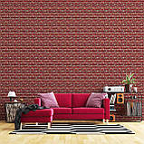 Самоклеюча декоративна 3D панель міні цегла 700x770x5 мм, фото 4