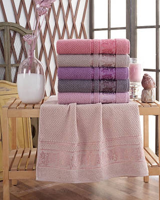 Рушники махрові Туреччина Gulcan Jacquard Cotton Sumbul 100% бавовна