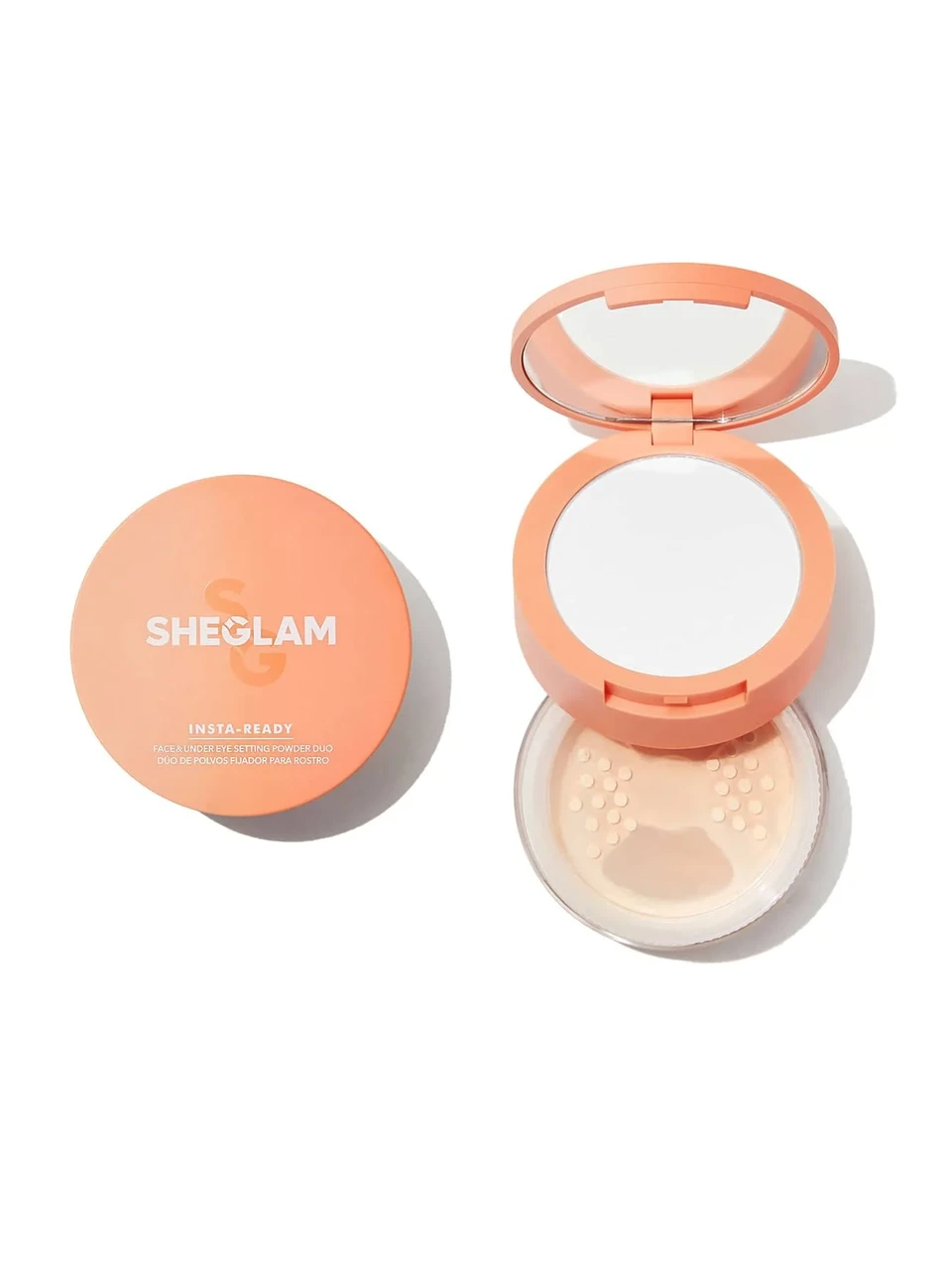Пудра + спонж для обличчя 2 в 1 Sheglam Insta Ready Face&Under Eye Setting Powder Duo Bisque