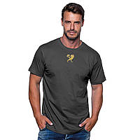 Патріотична Футболка з вишитим Гербом Харкова по центу