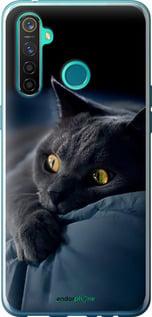 Чохол на Realme 5 Pro Димчастий кіт "825u-1861-7290"