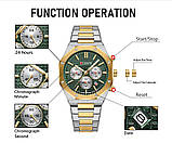 Чоловічий кварцовий годинник з хронографом Curren 8440 Silver-Black, фото 6