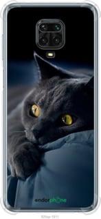 Чохол на Xiaomi Redmi Note 9S Димчастий кіт "825sp-2029-7290"