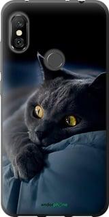 Чохол на Xiaomi Redmi Note 6 Pro Димчастий кіт "825u-1551-7290"