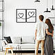 Декор в кімнату дерев'яна картина на стіну Закохані Серця 25x38 см Woodyard (0069--25x38), фото 10
