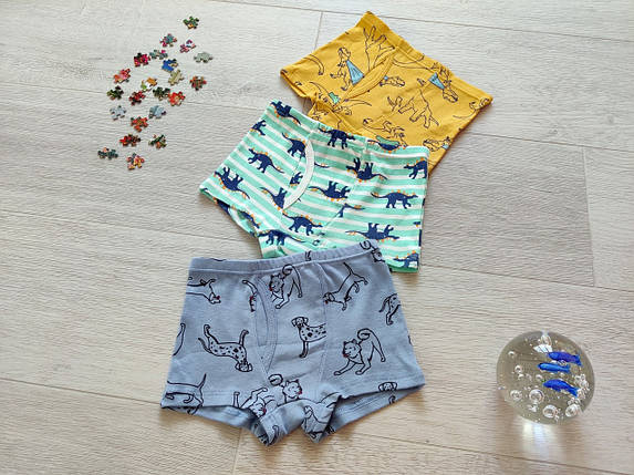 Труси боксери на хлопчика 2-10 років в наборі 3 штуки, арт. ТМ15, фото 1