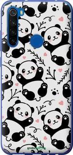 Чехол на Xiaomi Redmi Note 8T Панды "4318u-1818-7290"