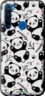 Чехол на Xiaomi Redmi Note 8T Панды "4318b-1818-7290"