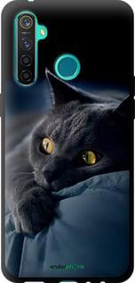 Чохол на Realme 5 Pro Димчастий кіт "825b-1861-7290"