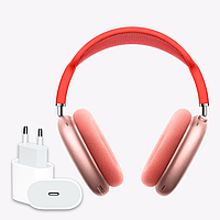 Навушники бездротові AirPods MAX Повнорозмірні із шумозаглушенням різні кольори + Адаптер Adapter 20W (type-c)