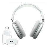 Навушники бездротові AirPods MAX Повнорозмірні із шумозаглушенням різні кольори + Адаптер Adapter 20W (type-c), фото 5