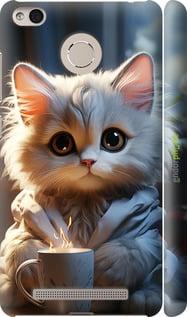 Чехол на Xiaomi Redmi 3 Pro White cat "5646m-341-7290", фото 1