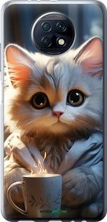 Чехол на Xiaomi Redmi Note 9T White cat "5646u-2261-7290"