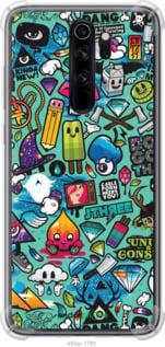 Чехол на Xiaomi Redmi Note 8 Pro Стикер бомбинг 1 "693sp-1783-7290"