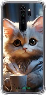 Чехол на Xiaomi Redmi Note 8 Pro White cat "5646sp-1783-7290"