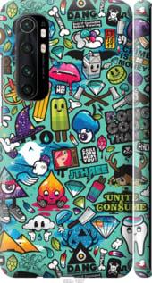 Чехол на Xiaomi Mi Note 10 Lite Стикер бомбинг 1 "693m-1937-7290", фото 1