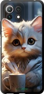 Чехол на Xiaomi Mi 11 Lite White cat "5646b-2281-7290", фото 1