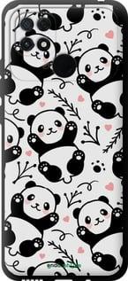 Чехол на Xiaomi Poco C40 Панды "4318b-2701-7290"