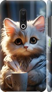 Чехол на Meizu 15 Plus White cat "5646m-1473-7290"