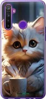 Чехол на Realme 5 White cat "5646u-1862-7290"