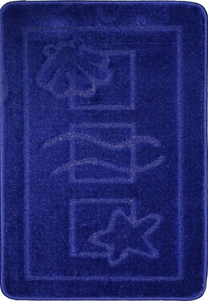 Килимок д/в Максімус 50*80(2) MARITIME 1кольор. (уп.28шт), 2582 тем. синій