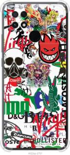 Чехол на Xiaomi Poco C40 Many different logos "4022sp-2701-7290"