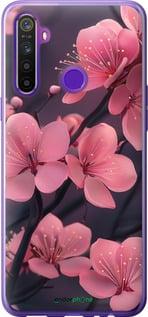 Чохол на Realme 5 Пурпурова сакура "6075u-1862-7290"