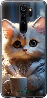 Чехол на Xiaomi Redmi Note 8 Pro White cat "5646u-1783-7290"