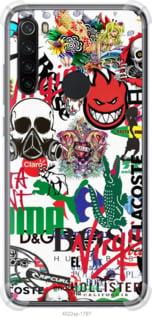 Чехол на Xiaomi Redmi Note 8 Many different logos "4022sp-1787-7290"