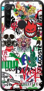 Чехол на Xiaomi Redmi Note 8 Many different logos "4022b-1787-7290"