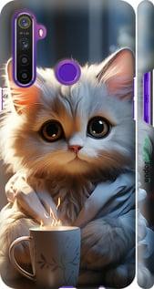 Чехол на Realme 5 White cat "5646m-1862-7290"
