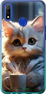 Чехол на Realme 3 White cat "5646u-1869-7290"