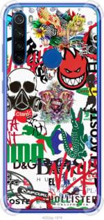 Чехол на Xiaomi Redmi Note 8T Many different logos "4022sp-1818-7290"