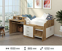 Дитяче ліжко-горище Спейс 70*190