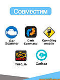 Автосканер elm327 KINGBOLEN OBD SCAN v1.5 чіп pic18f25k80 діагностичний сканер адаптер для діагностики авто vag ваз bmw bluetooth, фото 4