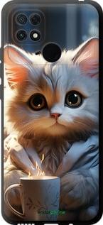 Чехол на Xiaomi Poco C40 White cat "5646b-2701-7290"