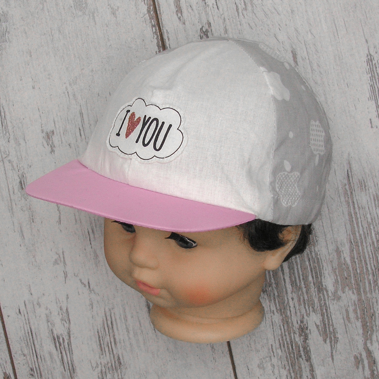 46 (48) 7-12 міс 100% з бавовни натуральна котонова літня тонка кепка для дівчинки 4700 РЗВ